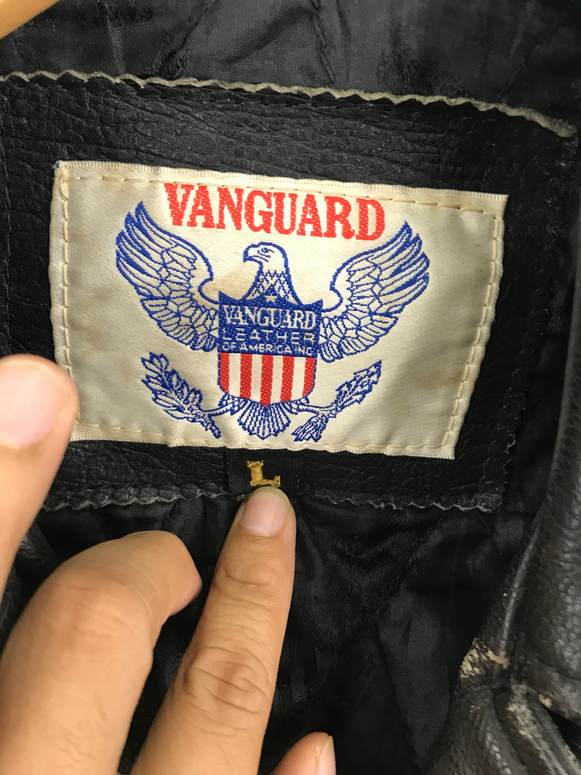 Vanguard Leather Biker Jacket Men/black - Etsy