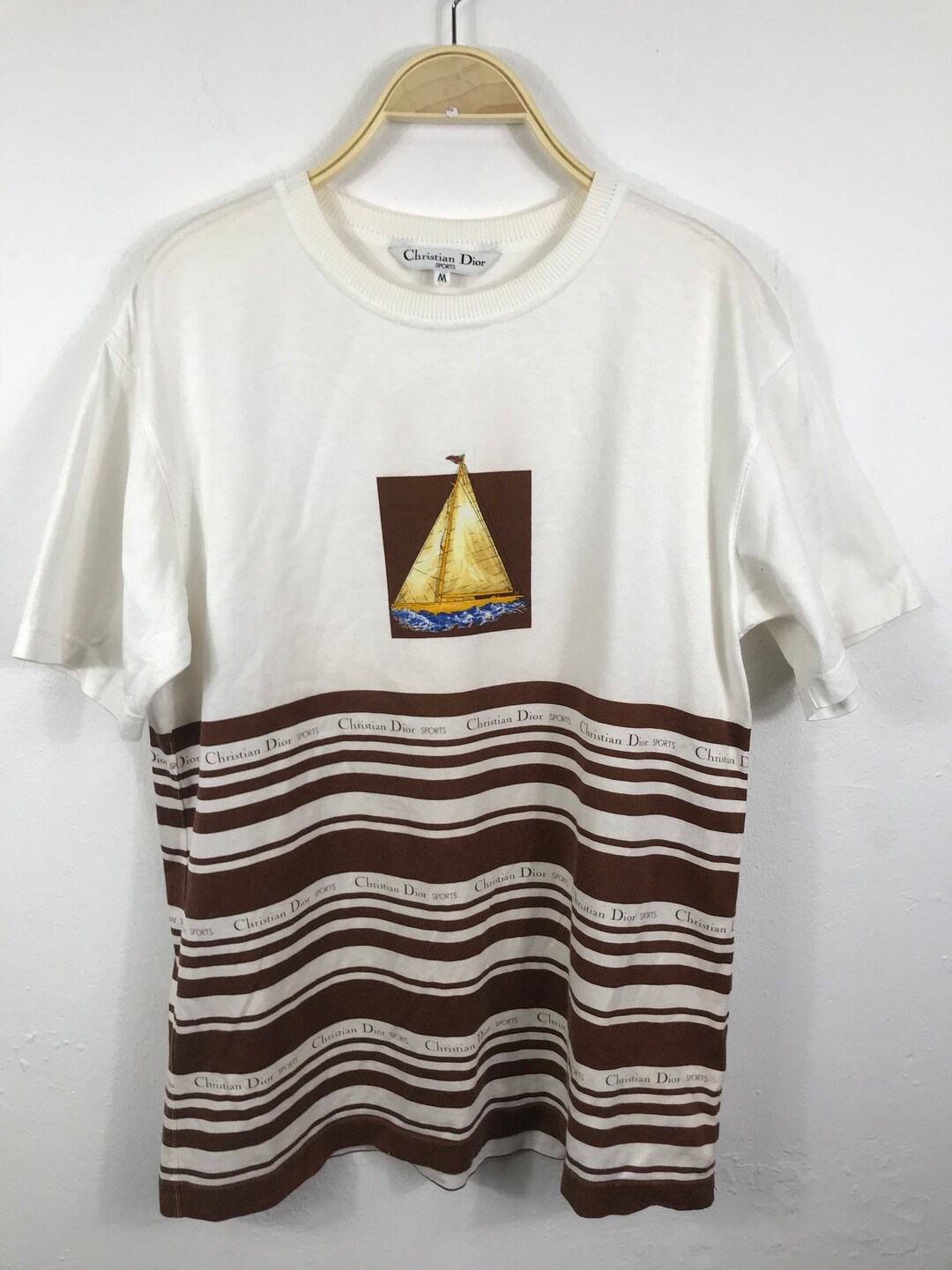 トップス Vintage Christian Dior sports Authentic Christian Dior Sports Vintage Mens Logo T Shirt