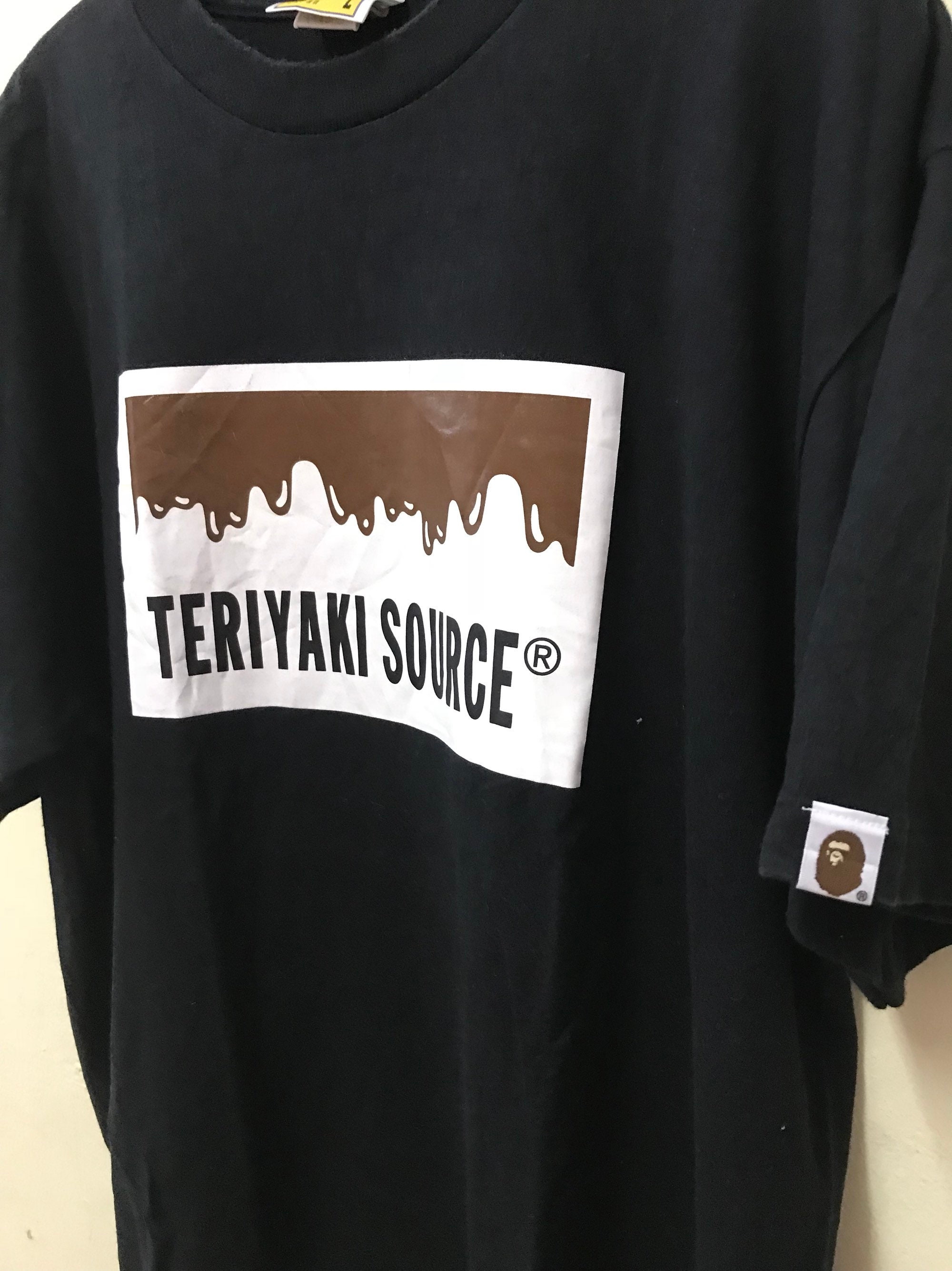 【希少！】APE TERIYAKI SOURCE Tシャツ 黒 XL 希少！】APE TERIYAKI SOURCE Tシャツ 黒 XL