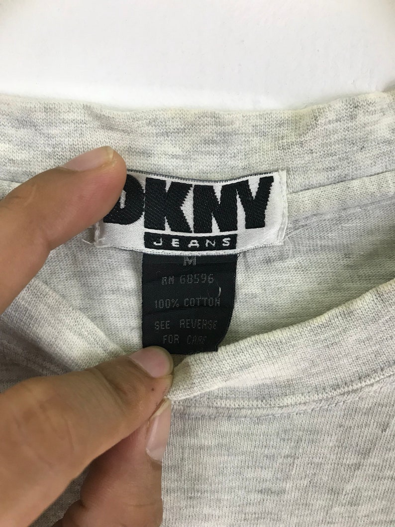 DKNY Usa Spellout Big Logo Shirt Medium Size