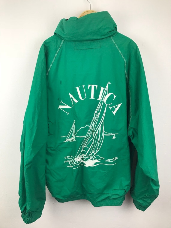 Nautica Sailing Gear Big Logo Riversible Hoodie J… - image 1