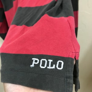 polo sport usa spellout embroidery logo hoodie shirt medium size made in usa image 4