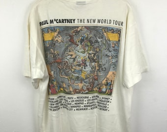 Paul McCartney The New World Tour Shirt Large Size