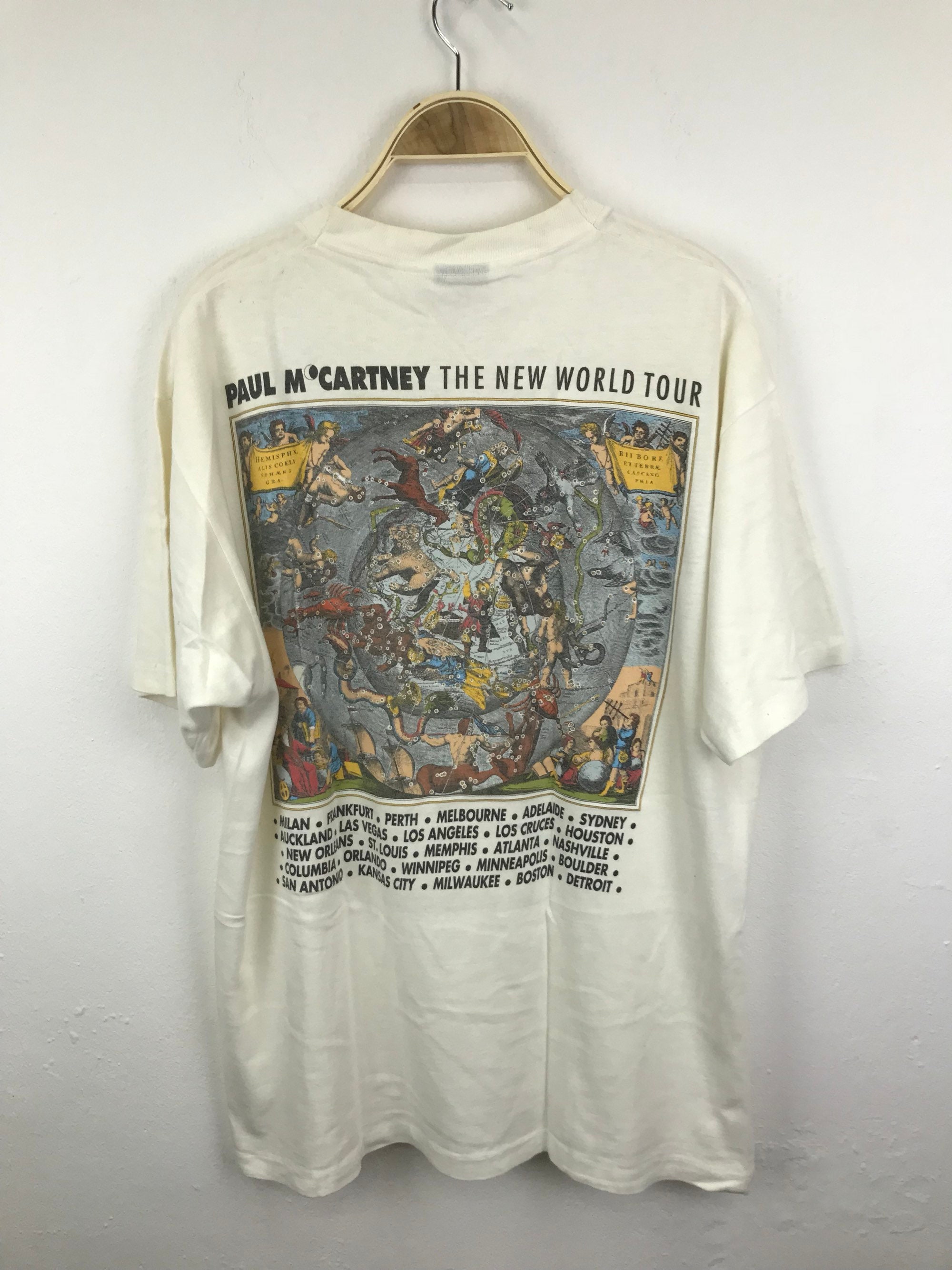 Paul Mccartney the New World Tour Shirt Large Size - Etsy