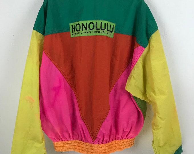 Vintage Jams World Honolulu Hawaii Medium Size Made in Usa Etsy