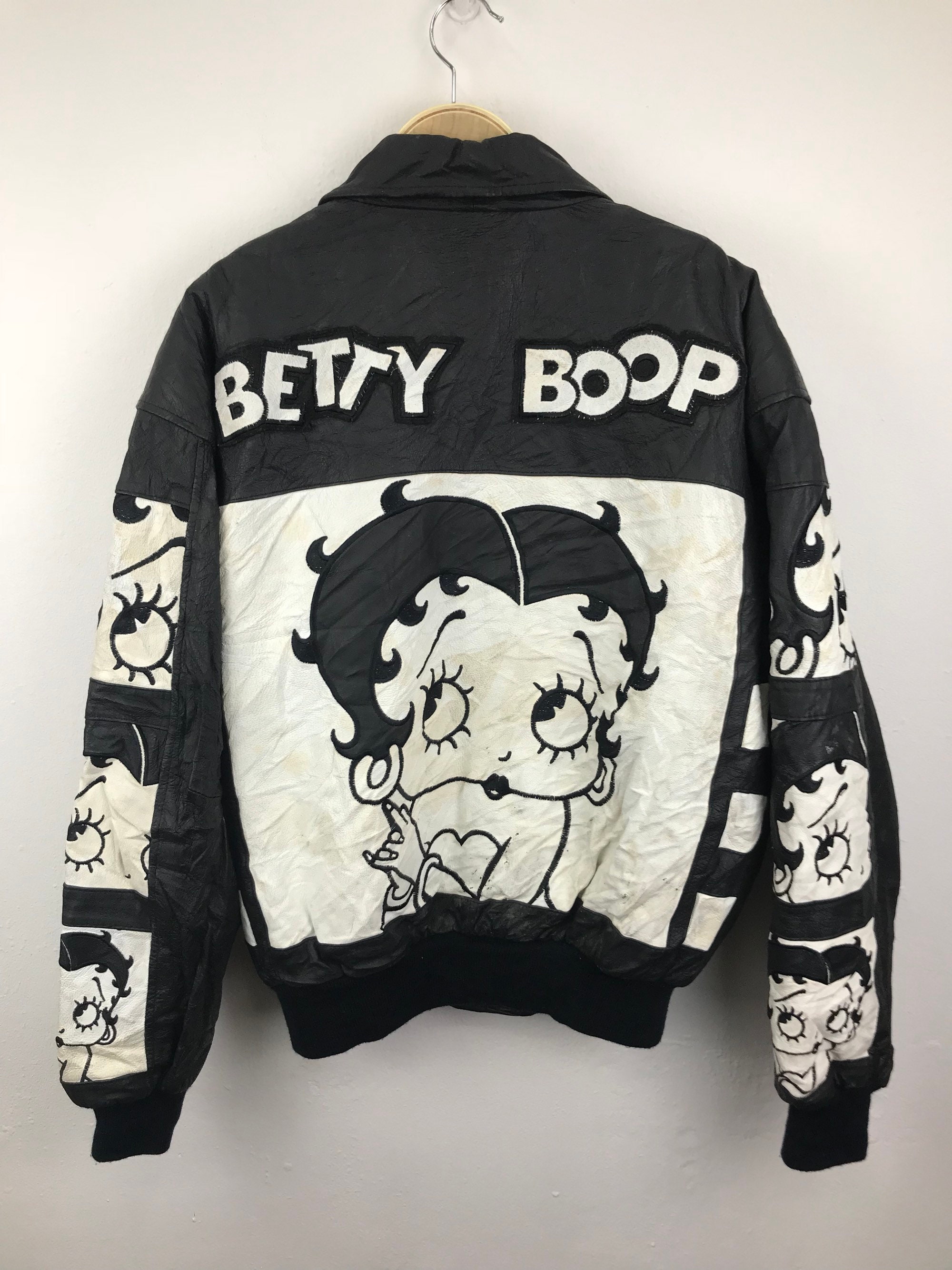 Betty Boop Montana Toons by Excelled Black Leather Jacket - Etsy