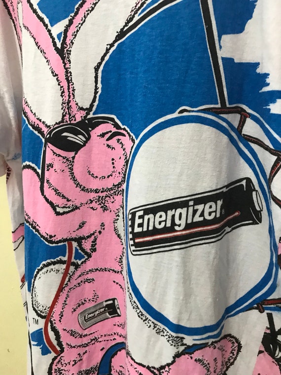 Vintage Energizer All OverPrint Logo Shirt Everea… - image 6