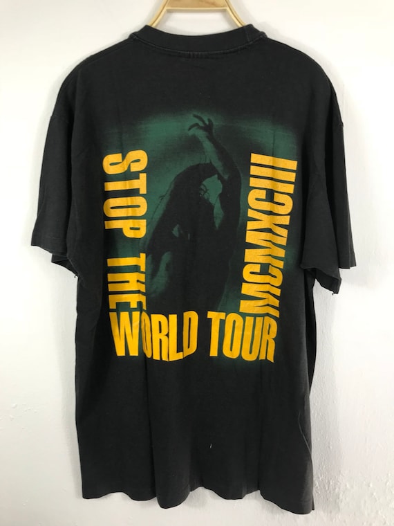 EXTREME 93 stop the world tour Ⅲ tee L Vintage Extreme Band Sides to Every Story..stop the World