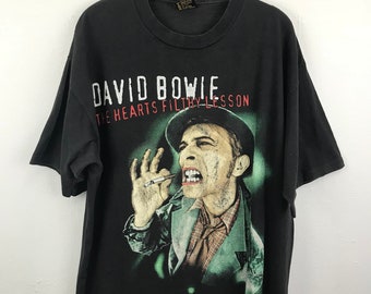 David Bowie The Hearts Filthy Lesson Iconic Se7en Closing Titles Song Promo Classics 90s Industrial Pop Era Concert Tour Shirt XL Size