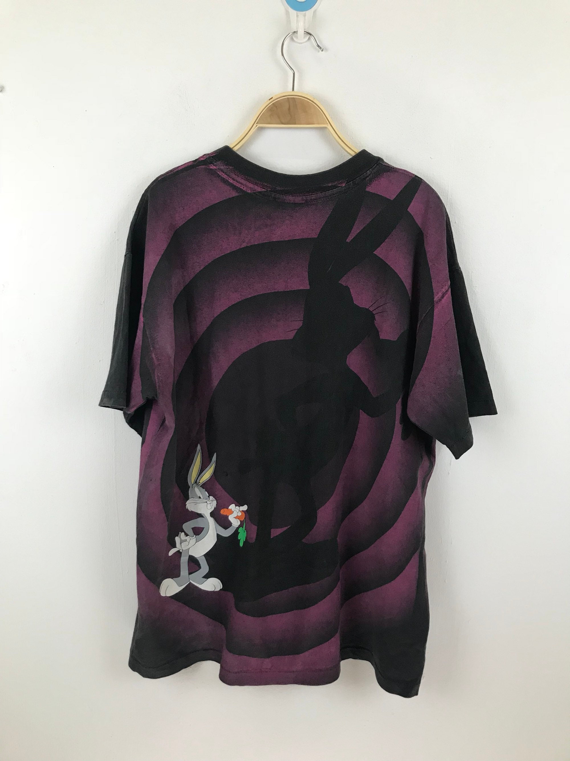 Vintage Bugs Bunny Looney Tunes Big Shadow All Over Print Tshirt 90s Large  Size Made in Usa - Etsy