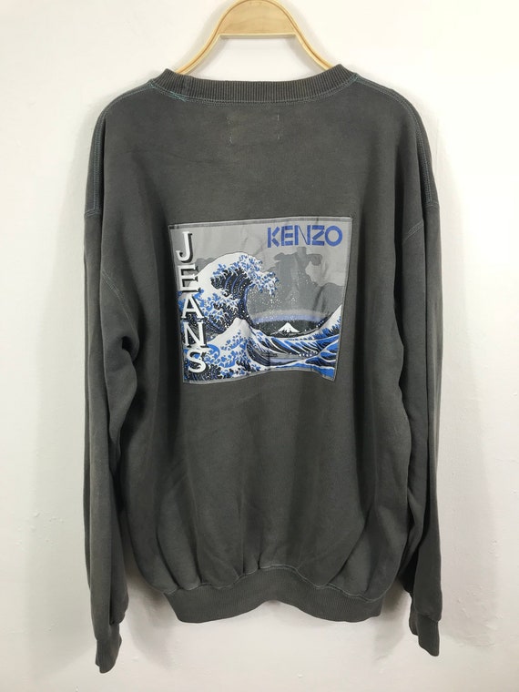 Rarekenzo Jeans Big Logo Crewneck Sweatshirts Medium Size Made in Japan Etsy