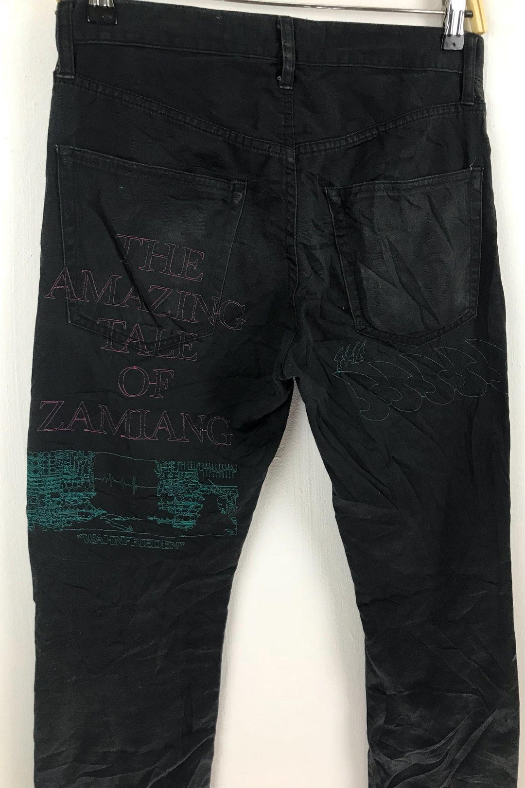 ZAMIANG ザミアン 加工 ブラックデニム デニムパンツ アンダーカバー