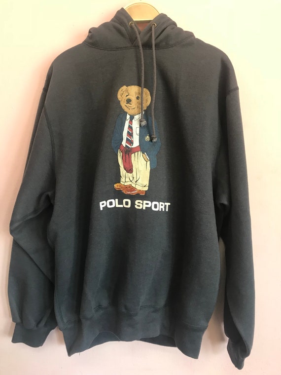 Polo Sport Bear Big Logo Hoodie Medium 