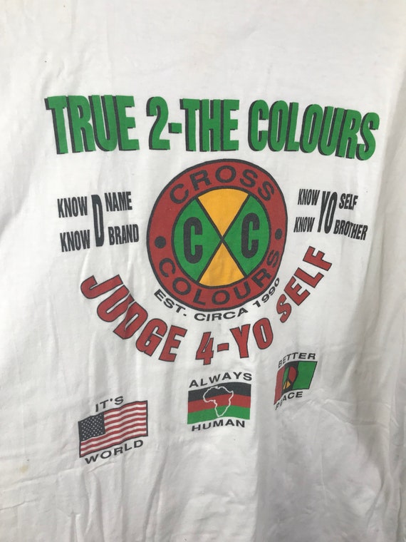 Cross Colours Tru To The Colours Shirts Made In Usa O… Gem