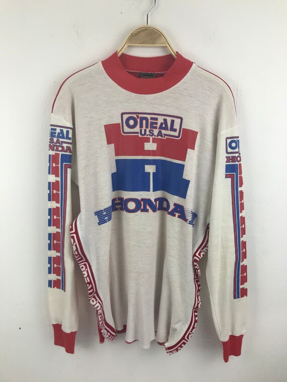 Honda Oneal Usa Honda Spellout Logo Longsleeve Shi