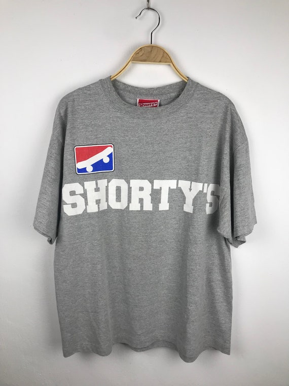 shortys Skateboard spellout big Logo shirt large s