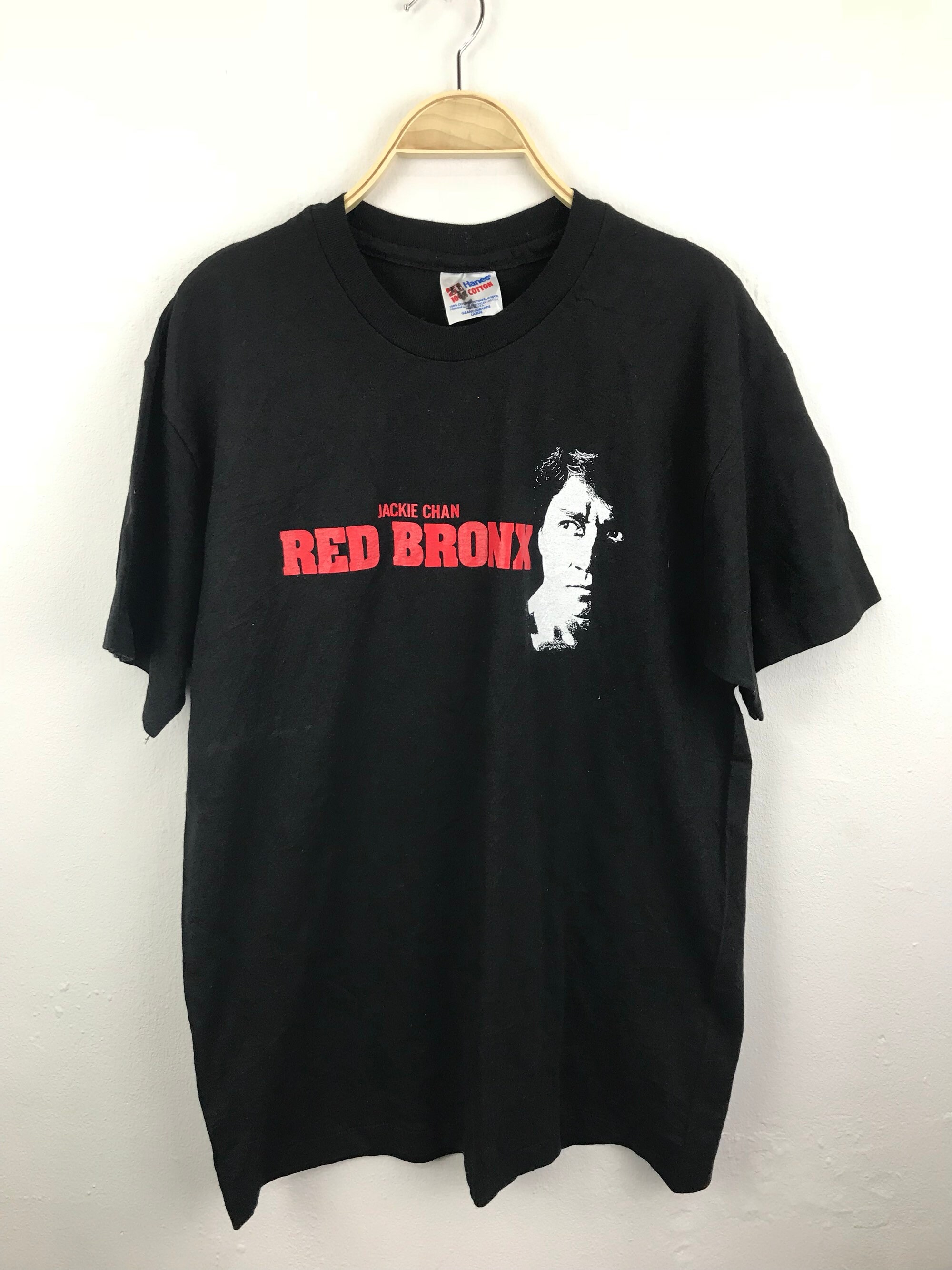 ビンテージジャッキーレッドブロンクス Tシャツ ジャッキーチェン 古着 映画 M ビンテージジャッキーレッドブロンクス Tシャツ ジャッキー