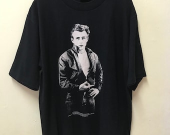 James Dean American Actor Vintage Shirt Large(44) Size Made In Usa