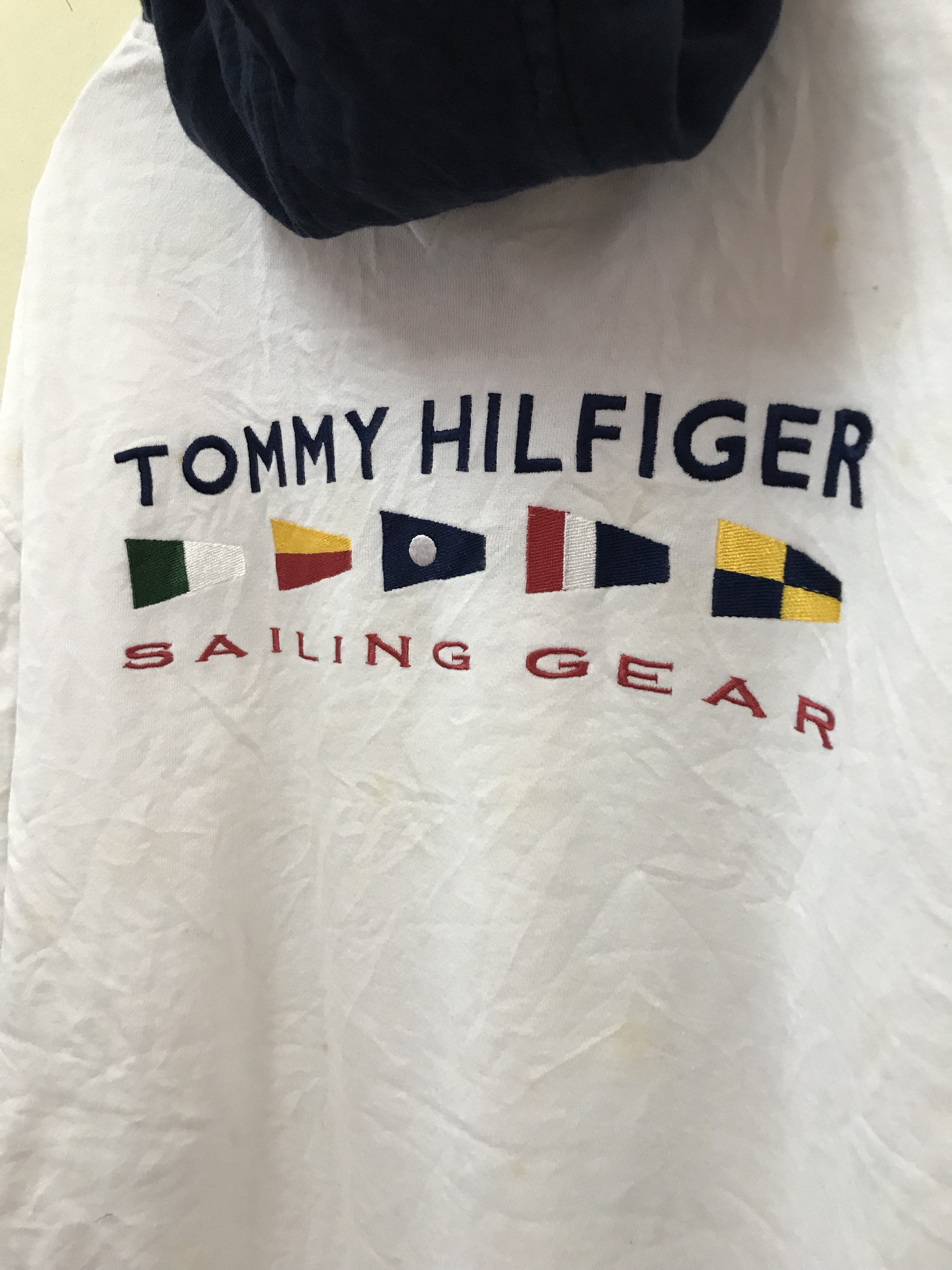 Tommy Hilfiger Sailing Gear Spellout Embroidery Logo Sweatshirts Hoodie