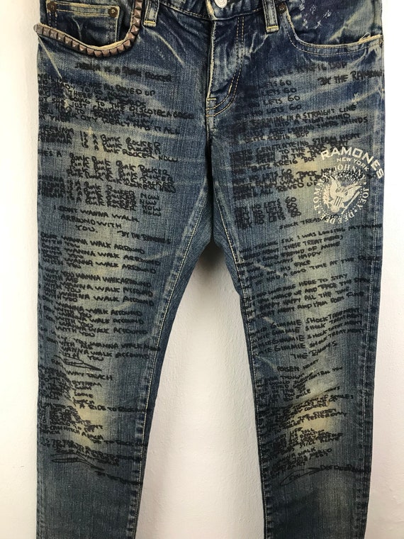 Hysteric Glamour Jeans X Ramones Lyrics Song Sheena is A Punk