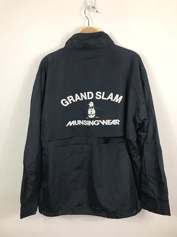 Rare!!grand Slam Munswinger Spellout Jacket Medium Size - Etsy
