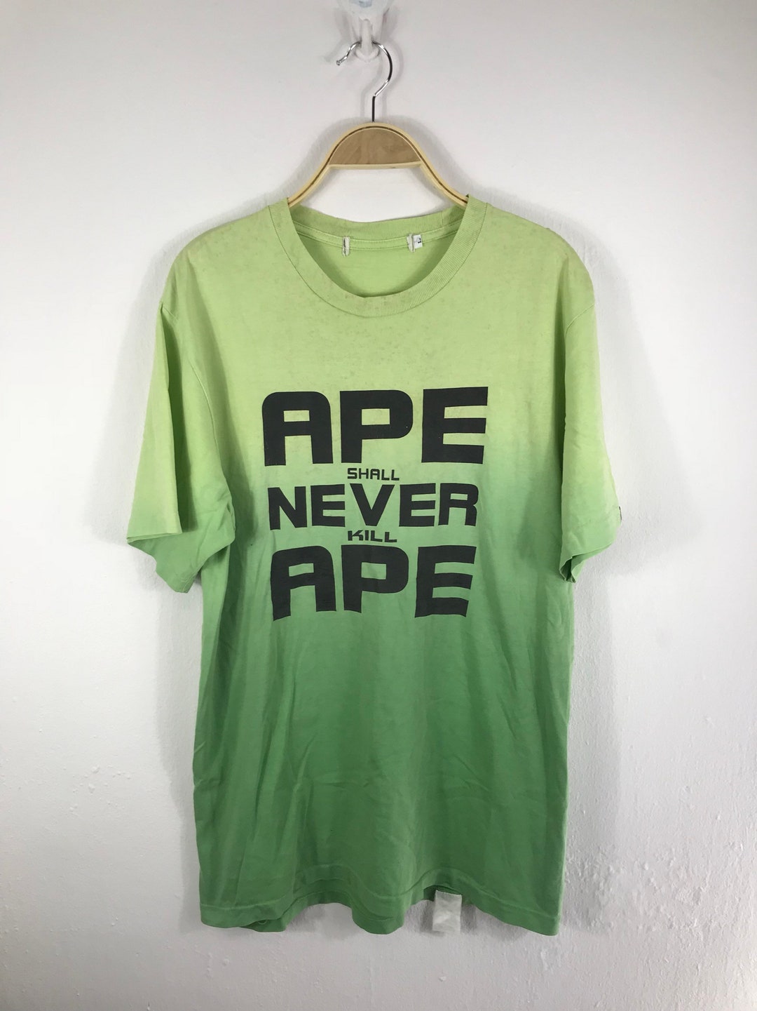 BAPE Early futura Planet of the Apes T-shirt Black A Bathing