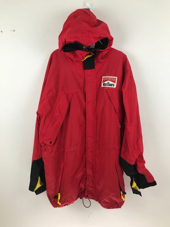 Rare!!Marlboro Jacket Large Size Marlboro Team Rac