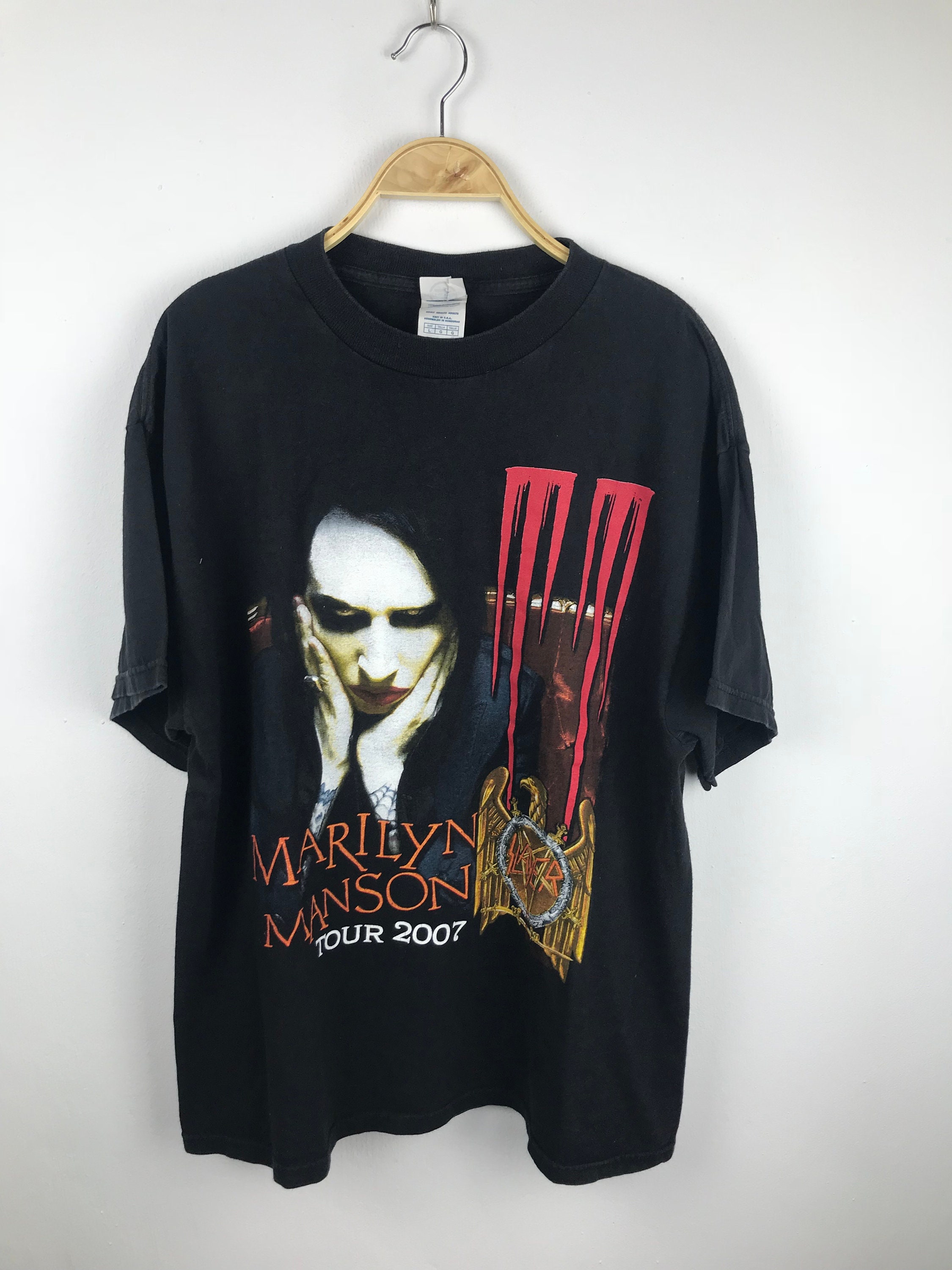 Marilyn Manson Tour Shirt - Etsy Marilyn Manson Tour Shirt - Etsy
