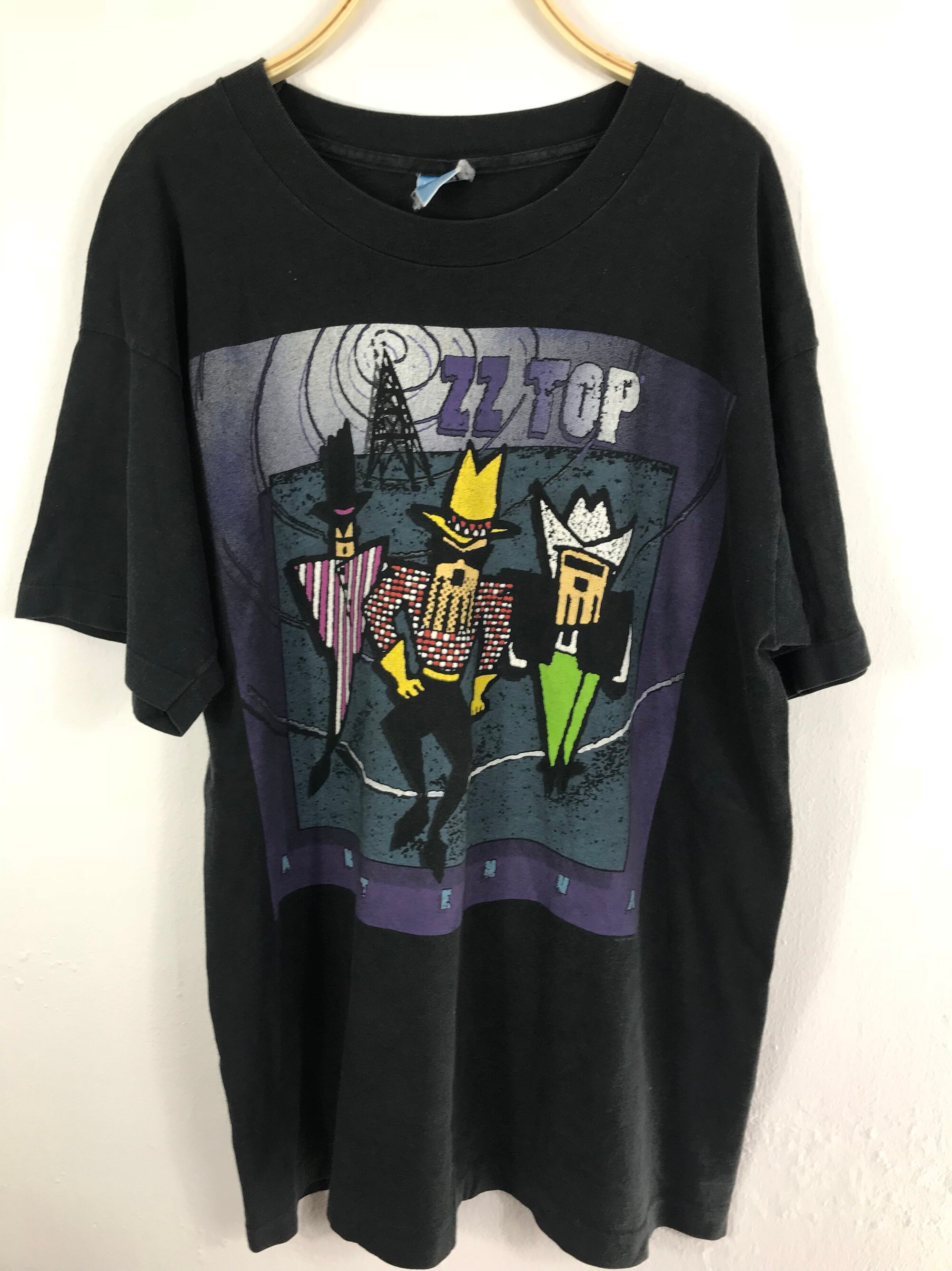 Rare!!zztop Antenna World Tour Band Shirt Large Size - Etsy