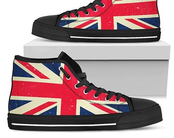 distressed union jack converse