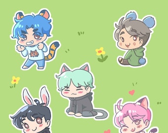 BTS animal stickers