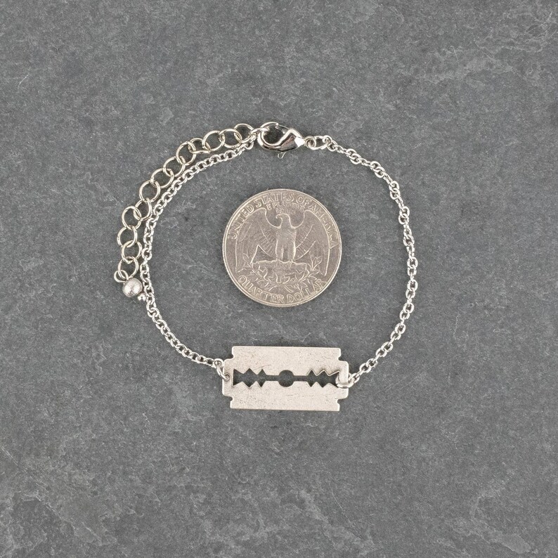 Razor Blade Bracelet Edgy Jewelry Punk Rocker Accessory Etsy