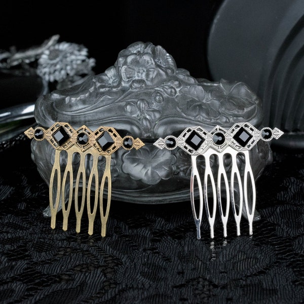 Black Hair Comb Etsy