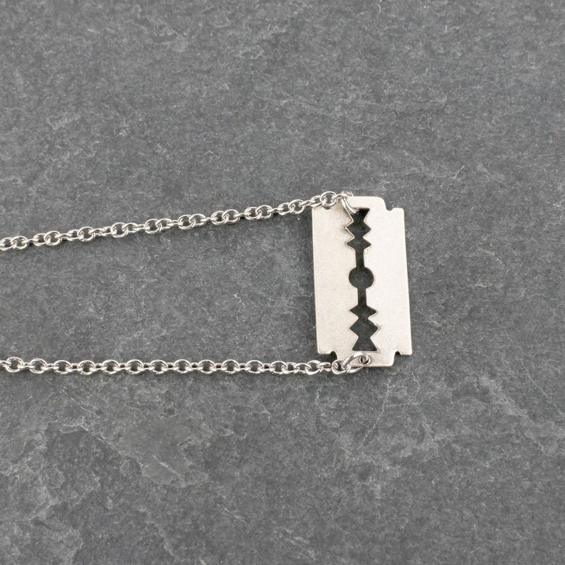 Razor Blade Bracelet Edgy Jewelry Punk Rocker Accessory Etsy