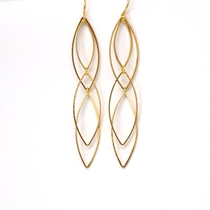 Gold-plated earrings elven type image 6