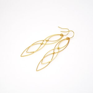 Gold-plated earrings elven type image 4