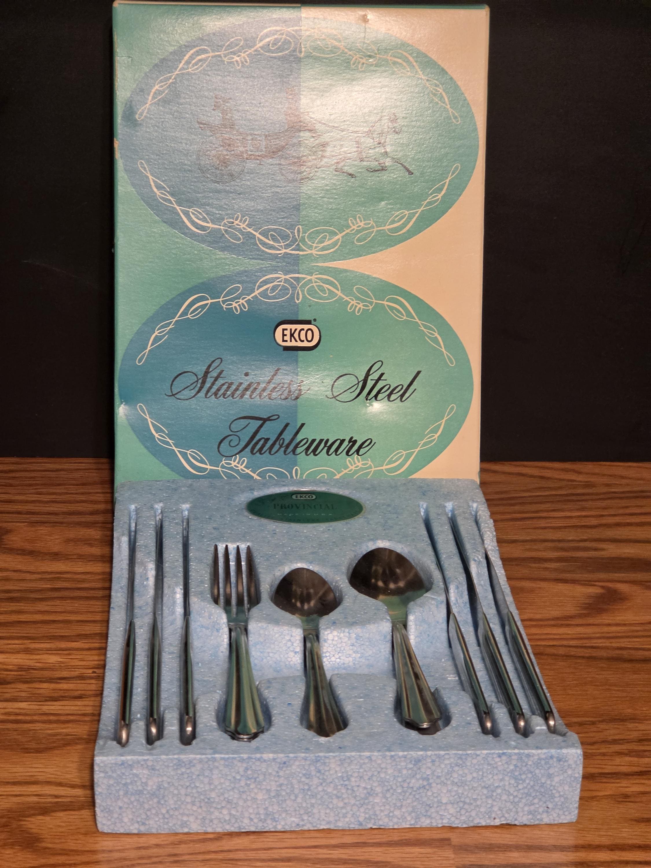 60's Stainless Flatware - Etsy