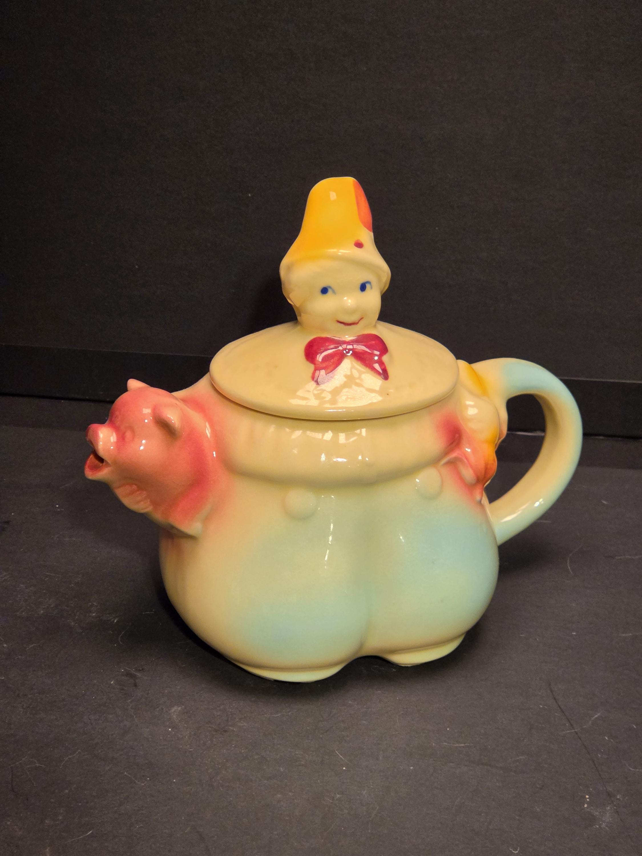 Antique Pottery Pig - Etsy