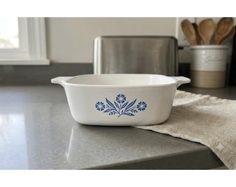 CorningWare Blue Cornflower P-41 Petite Pan - 1 3/4 Cup - Vintage