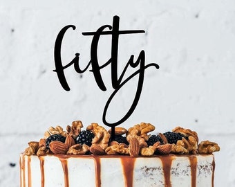 50th birthday cake topper