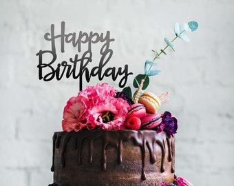 Girls Happy Birthday Teacher Sex - Happy Birthday Cake Topper Birthday Cake Decorations Party - Etsy
