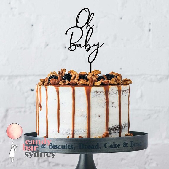 Oh Baby Cake Topper: Baby Shower Decor