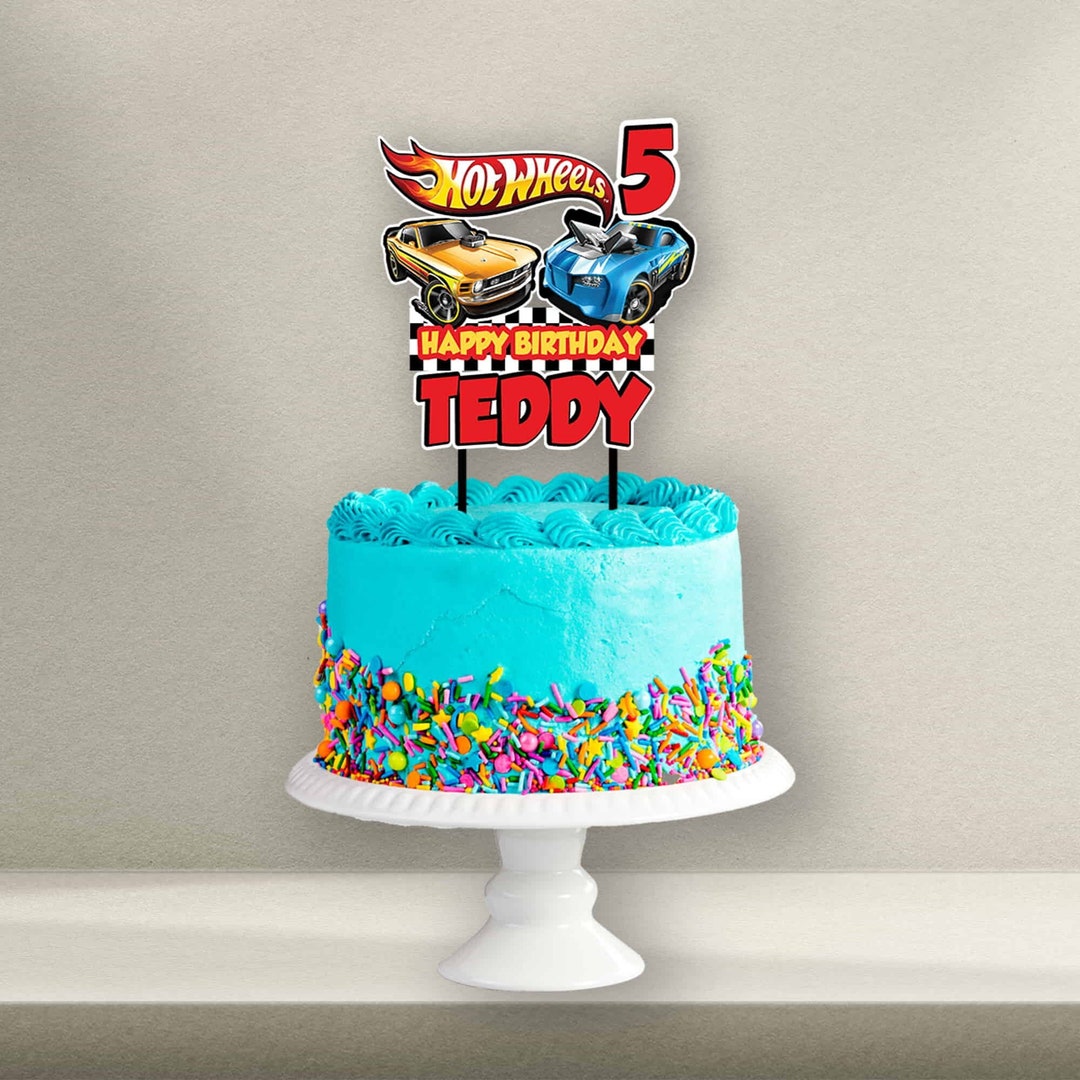 Personalised Hot Wheels Cake Toppers Hot Wheels Cupcake Etsy Australia
