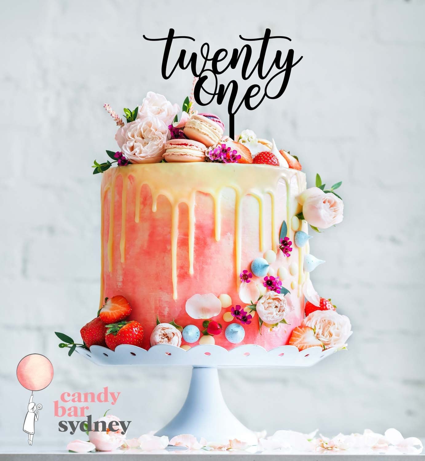 Twenty One 21st Birthday Cake Topper Style 4 21st Cake - Etsy Hong ...
