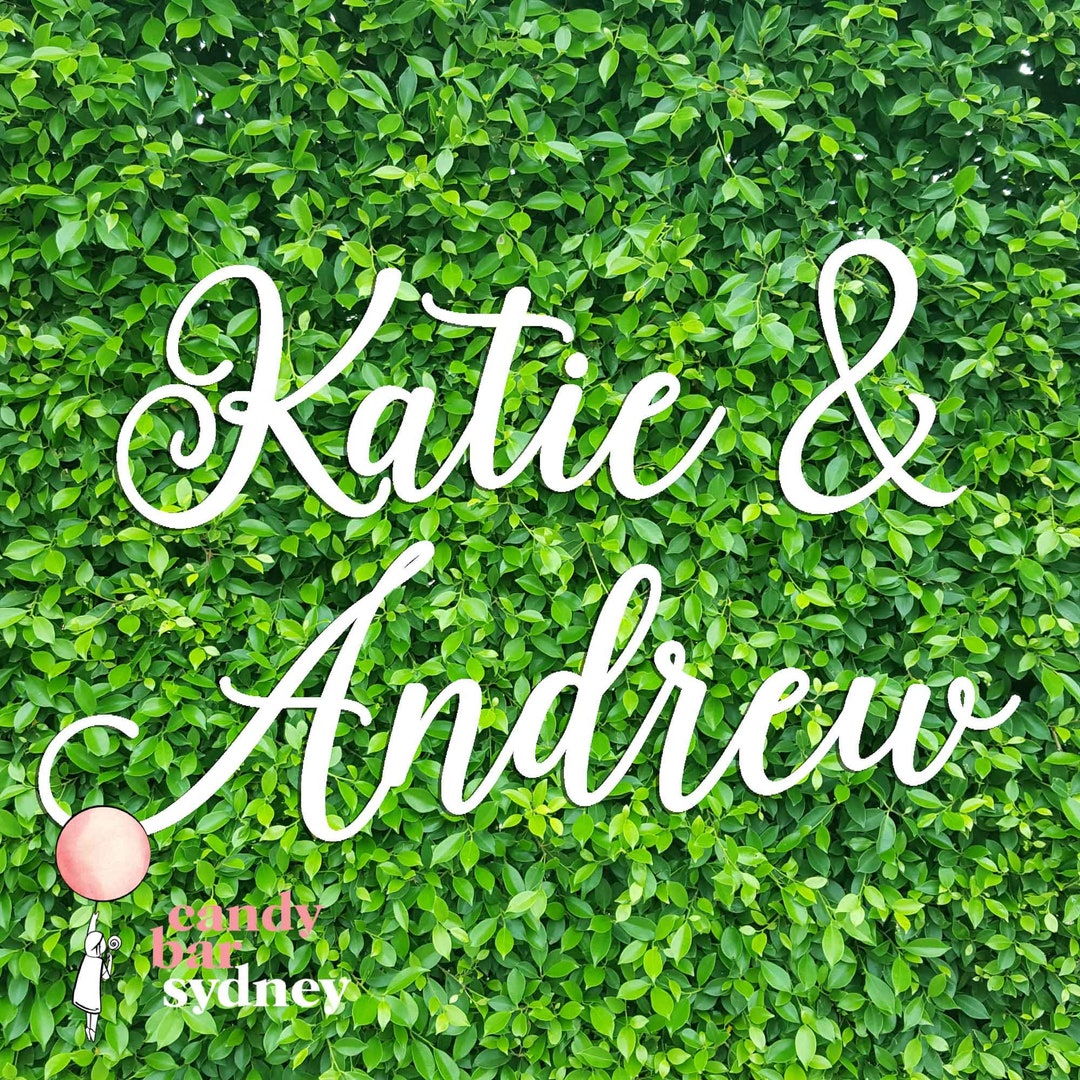 Custom Script Name Sign: Mirror Acrylic Wedding Backdrop Plaque - Etsy ...