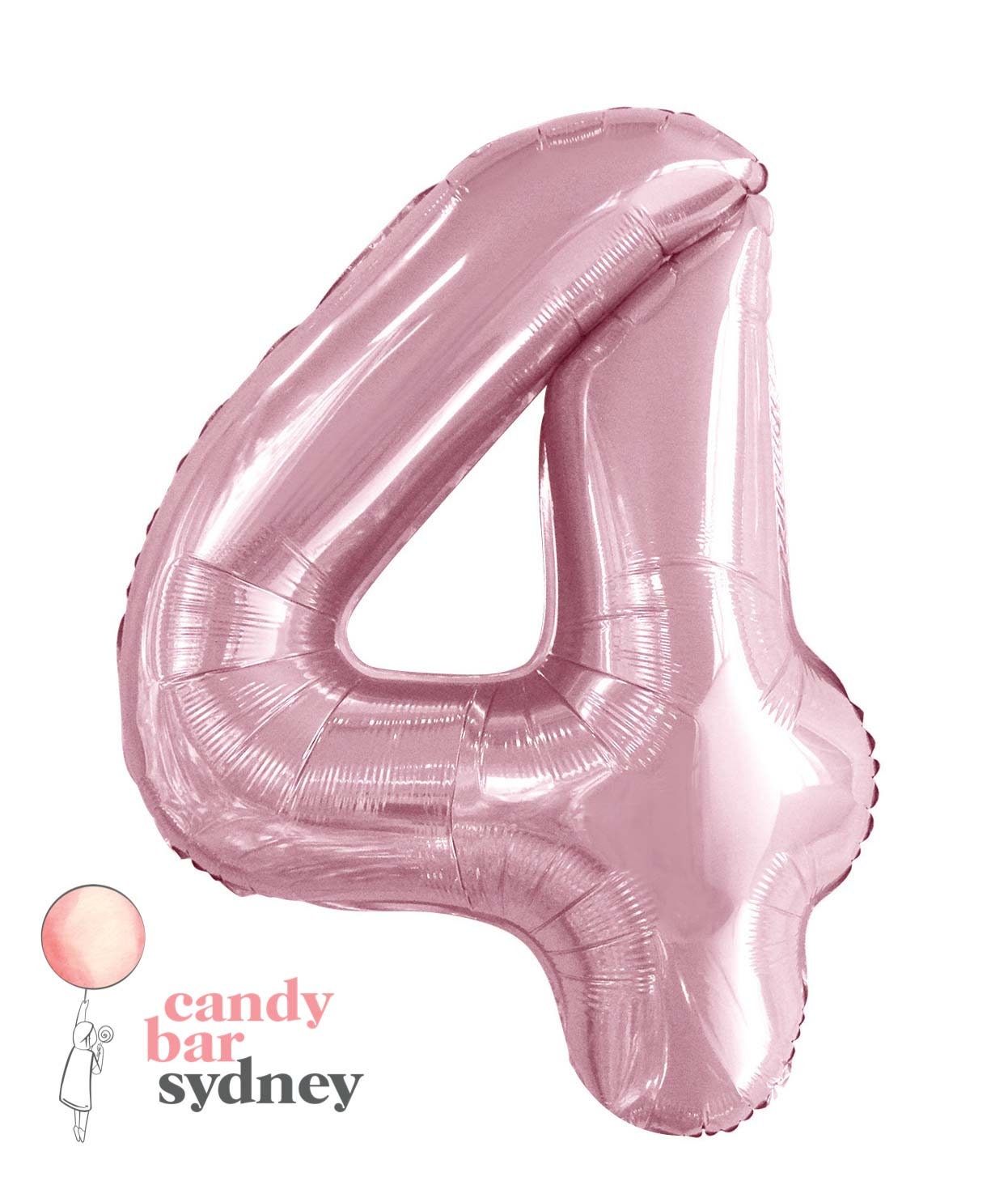 Light Pink Foil Number Balloon 86cm Giant Foil Balloons Etsy