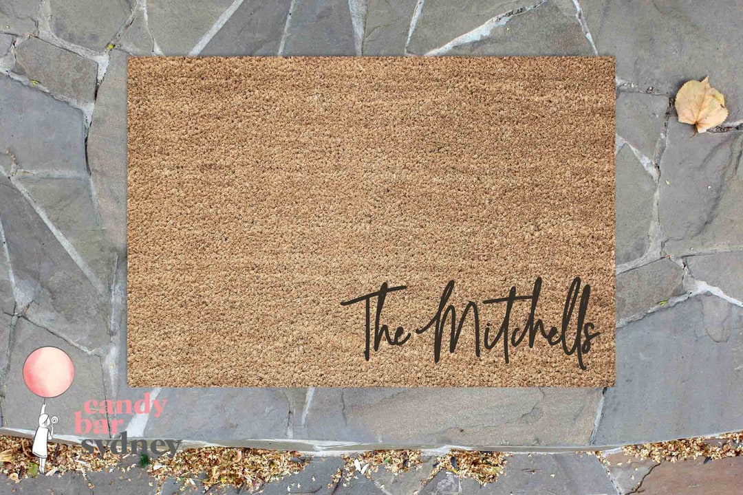 Personalised Door Mat Custom Door Mat Housewarming Gift Etsy Australia