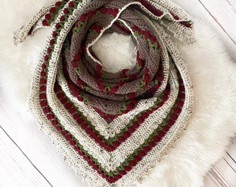 EASY Crochet Shawl PATTERN/Passionately Possessive Shawl/ Boho Shawl Pattern/ Prayer Shawl PATTERN/ Romantic Shawl Pattern// Womens Clothing