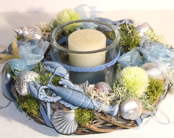 Summer table wreath "LOVE the SEA"