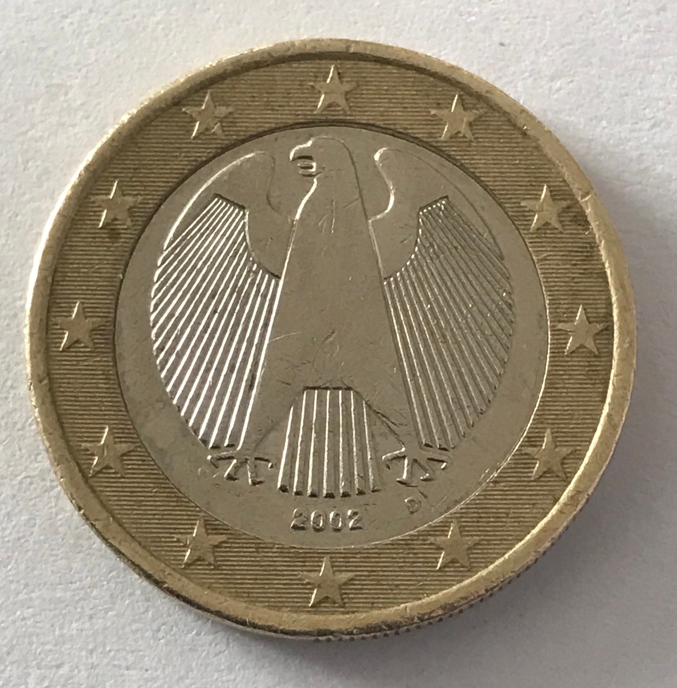 Rare Coin 1 Euro Germany 2002 